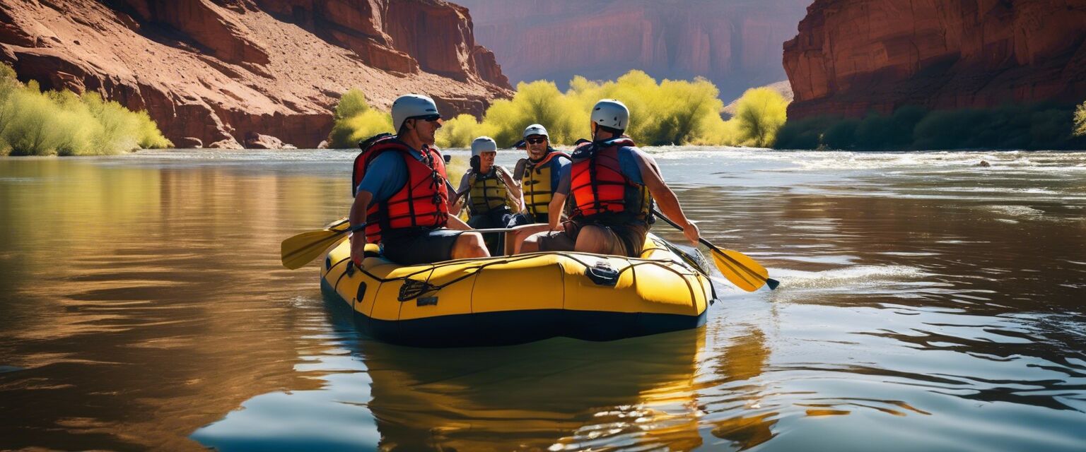 Sun protection while rafting