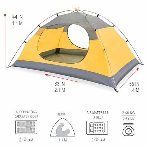 KAZOO Waterproof Backpacking Tent